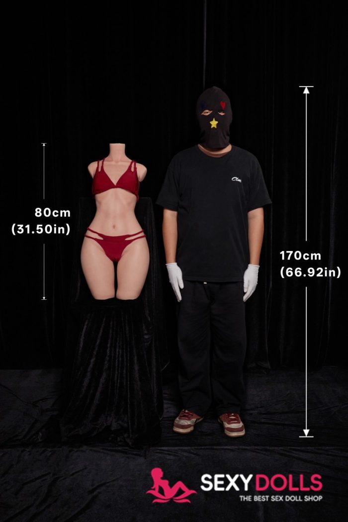 80cm (2ft7) AA-Cup Ultra Lightweight Silicone Sex Doll Torso 881# for Men, CLM ULW Series - Image 9