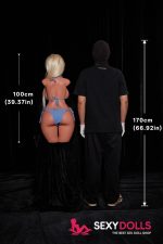 80cm (2ft7) E-Cup Ultra Lightweight Silicone Sex Torso Fiora 883# with Head for Men - Image 11
