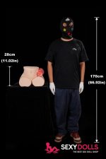 Climax Silicone Love Doll Butt Fantasy Horse Tail Ray for Men - Image 8