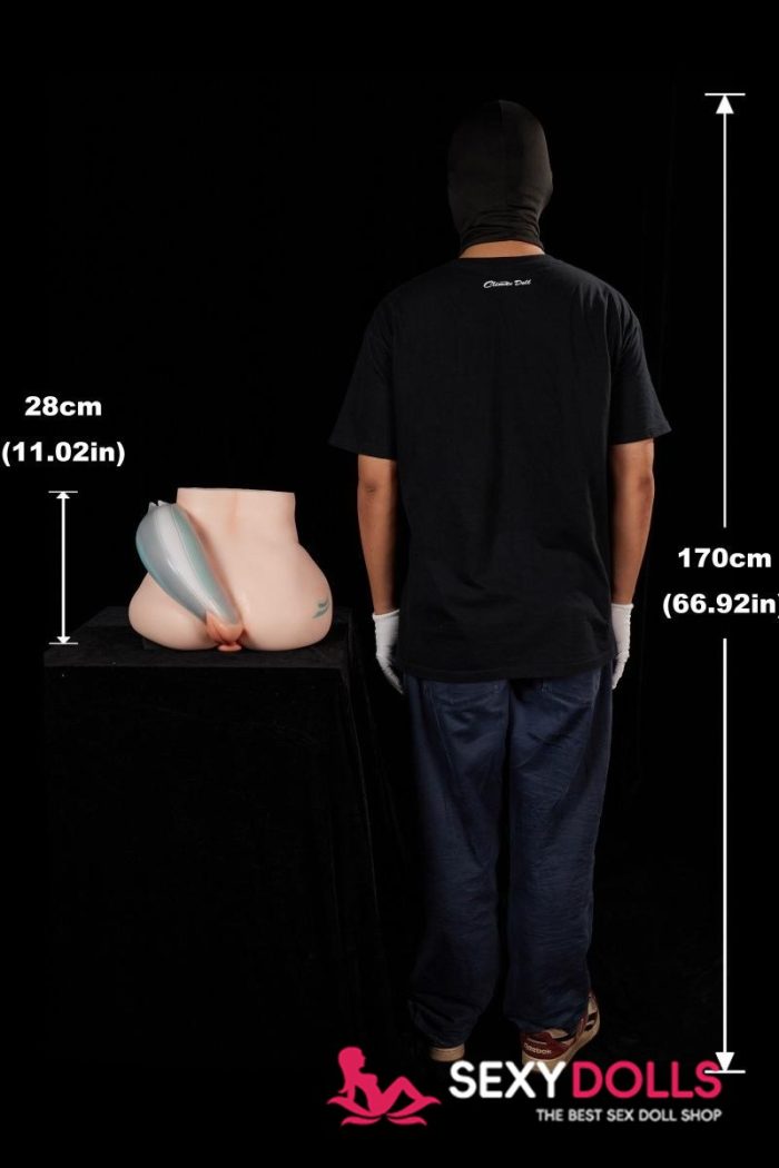 Climax Silikone Sex Doll Butt Fantasy Horse Tail Razor for Men - Image 10