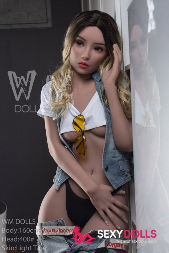 160cm (5ft3) A-cup Japanese Sex Doll Keziah with Head #400 for Men - Image 4